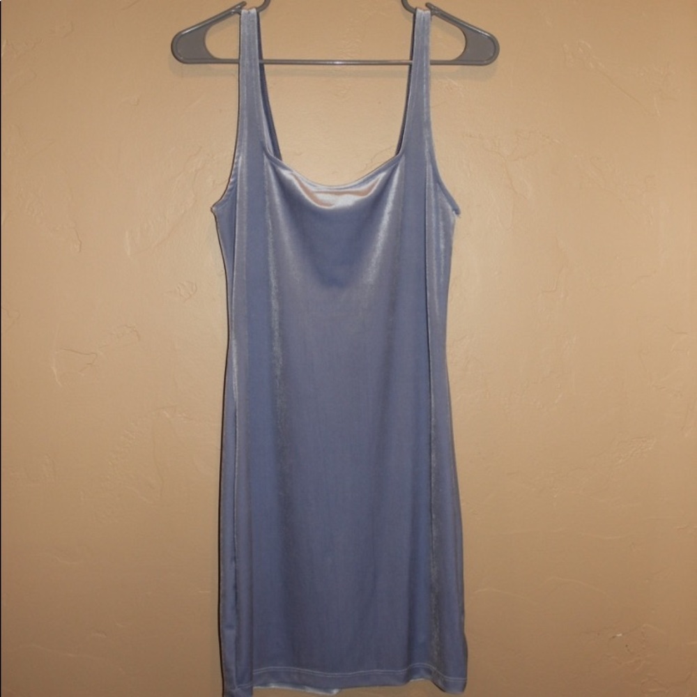 Light Purple Velvet Mini Dress